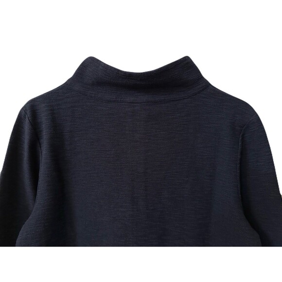 NEW Seasalt Cornwall Women Size 4 Organic Cotton Henley Sweatshirt Maritime Blue - Picture 5 of 8